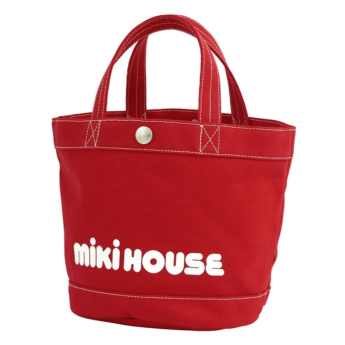 MIKI HOUSE ミキハウス　トートバッグ　大容量　マザーバック　鞄　レッド