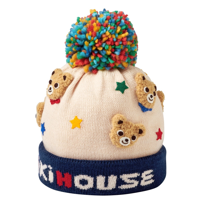 プチうさ編みぐるみモチーフニット帽 | ミキハウスオフィシャルサイト