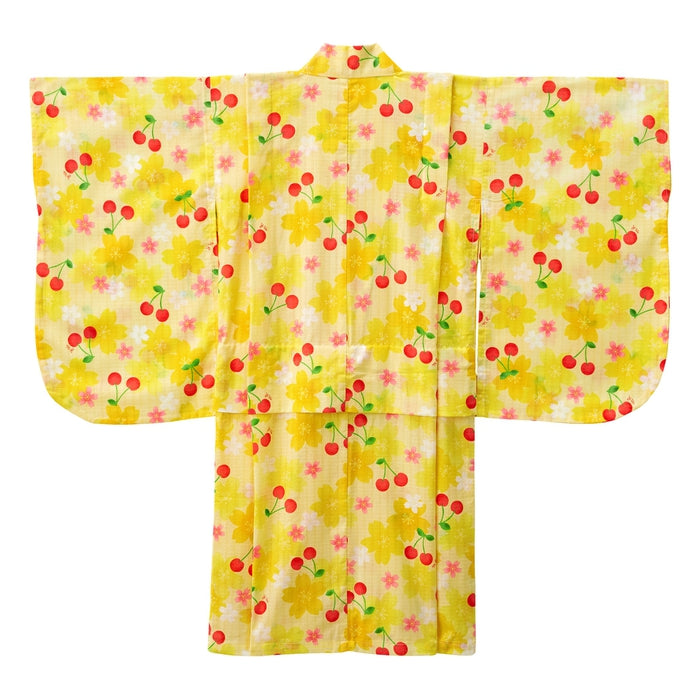 さくら・チェリー柄浴衣(女児用) | ミキハウスオフィシャルサイト